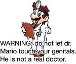 Genitals - Not for Doctor Mario's Touching.