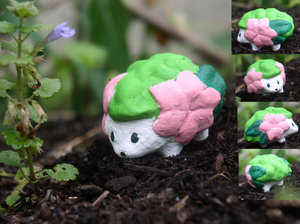Shaymin sculpture by Winnie Beatles