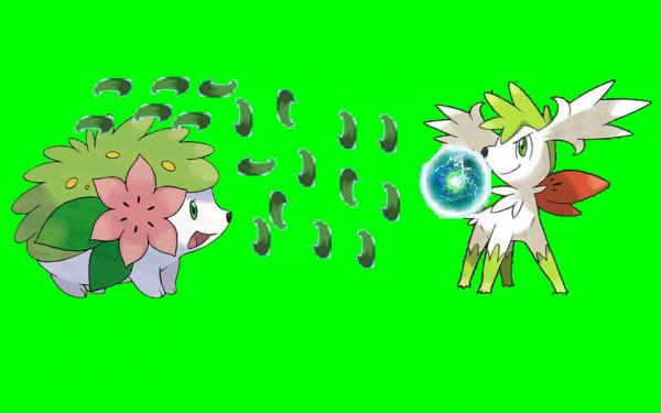 shaymin land form vs. shaymin sky form