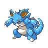 I have a nidoran male but he is blue and would like to keep him that way.