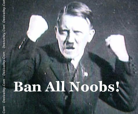 ban all noobs funny picture