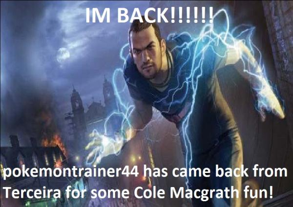 Funny picture of my return from terceira profile picture based out of Infamous 2 lol